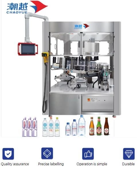 Automatisk etikettapplikator for flasker